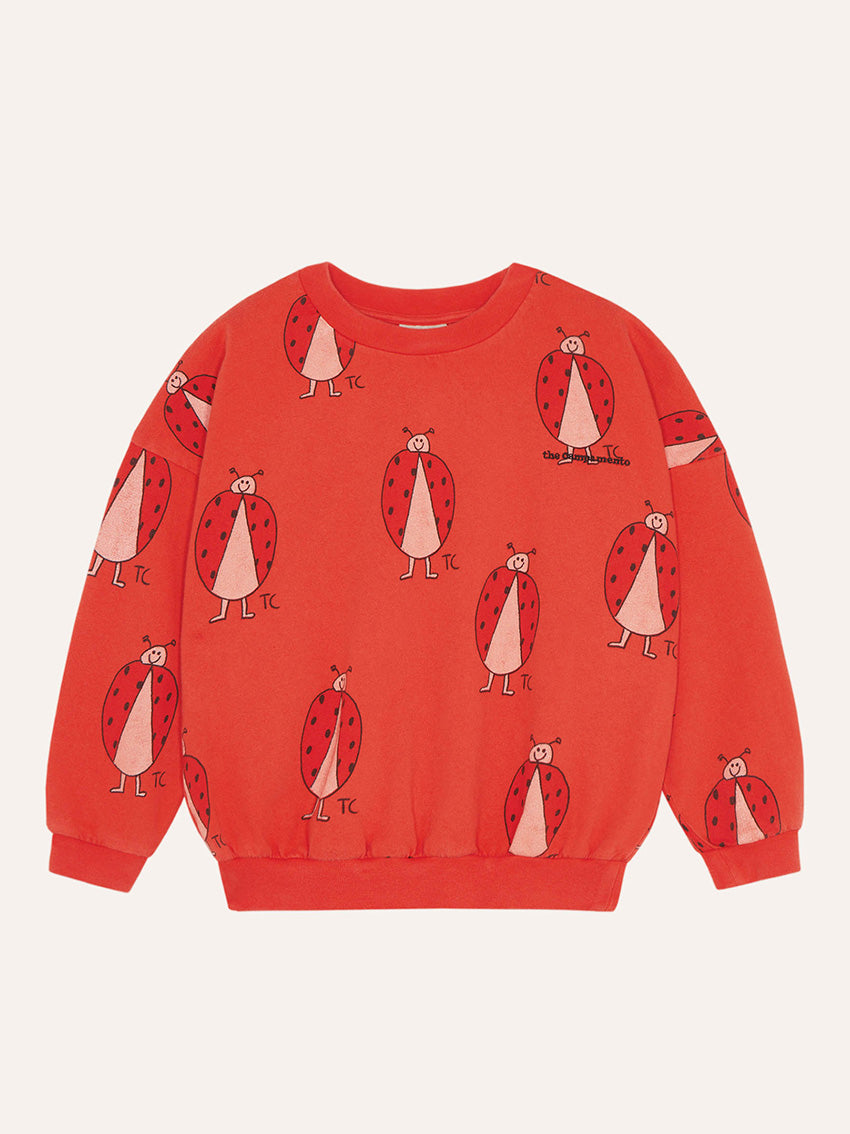 Ladybug Allover Sweatshirt Red