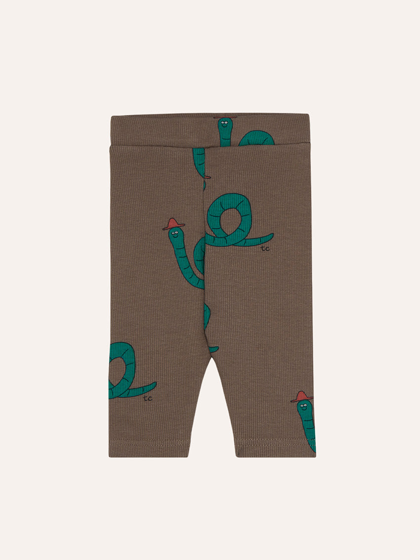 Snakes Baby Leggings Brown