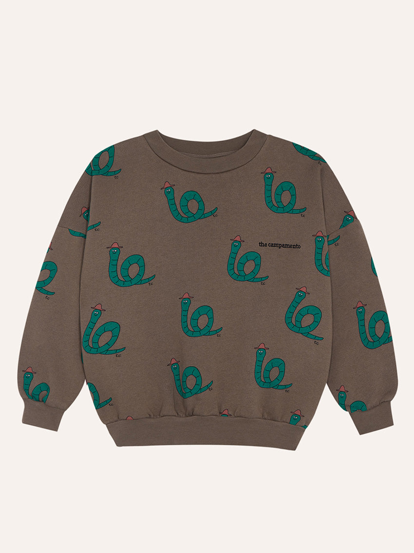 Snakes Brown Sweatshirt