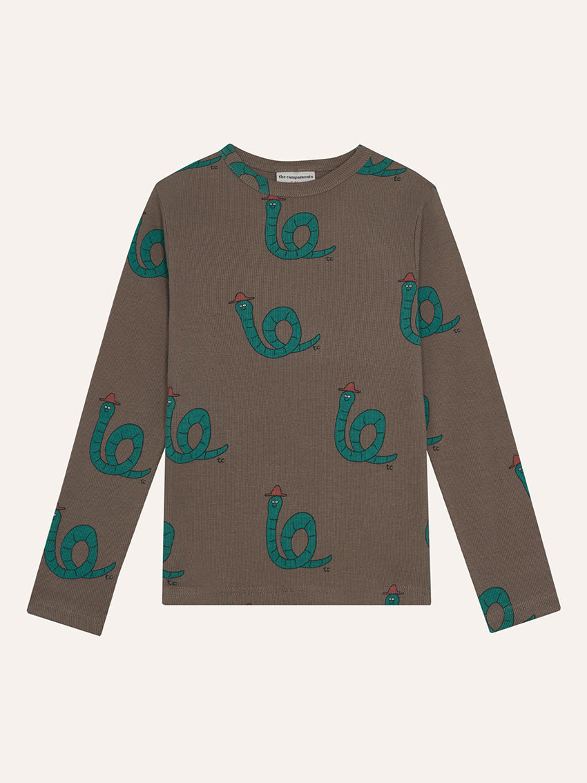 Gentleman Allover Brown T-Shirt