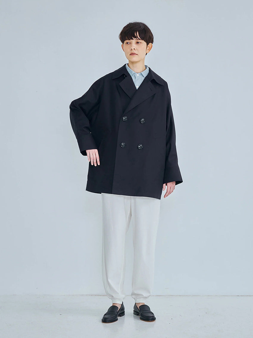 Short Trench Coat Navy