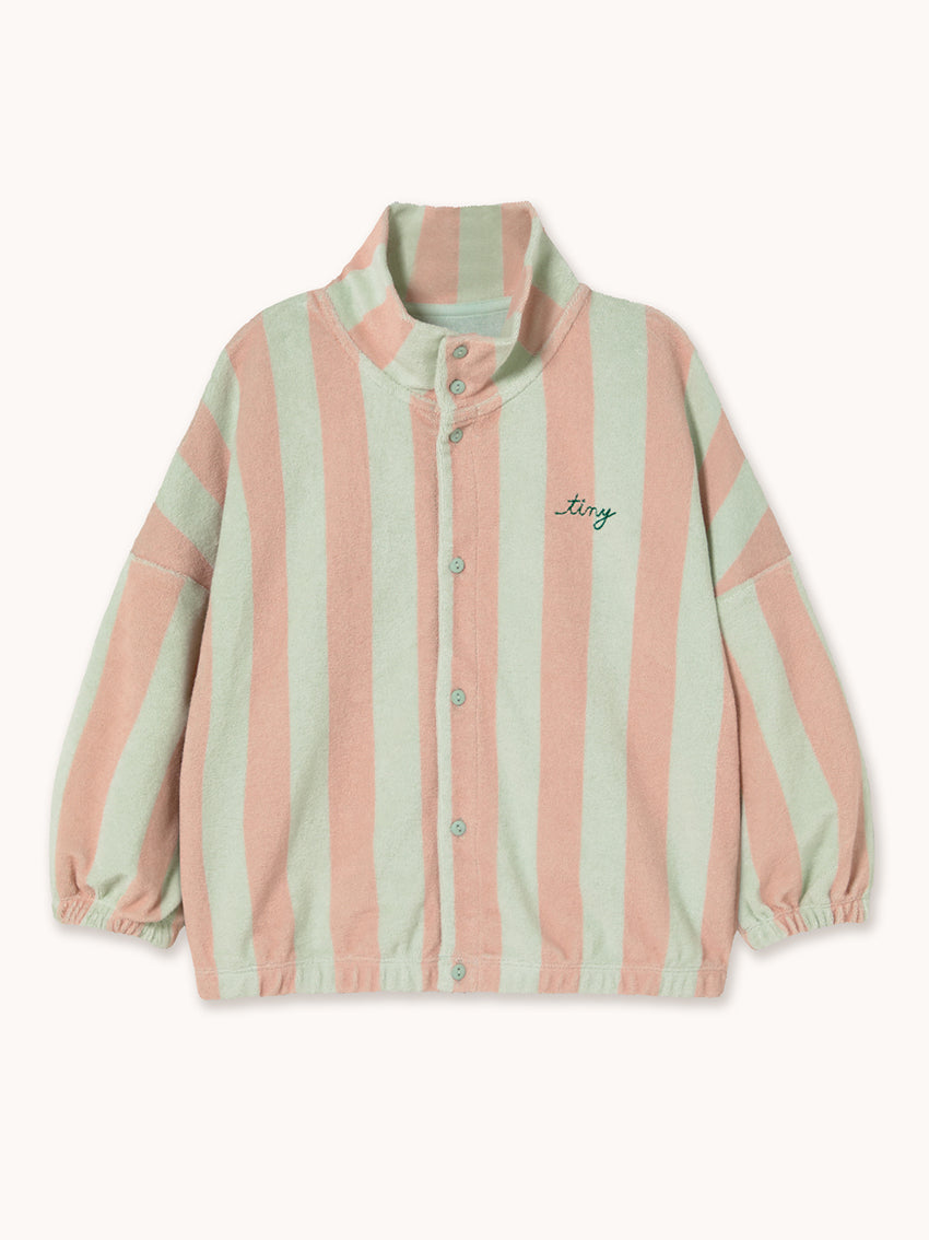 Stripes Towel Mockneck Sweatshirt