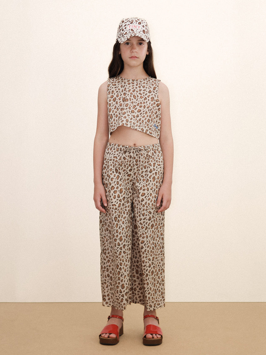 Animal Print Top Dark Vanilla