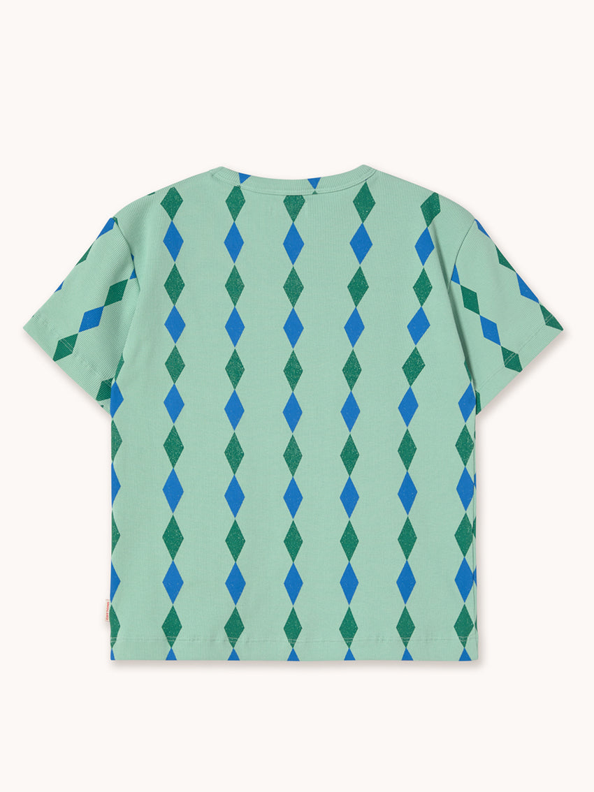 Diamonds Rib Tee Washed Emerald