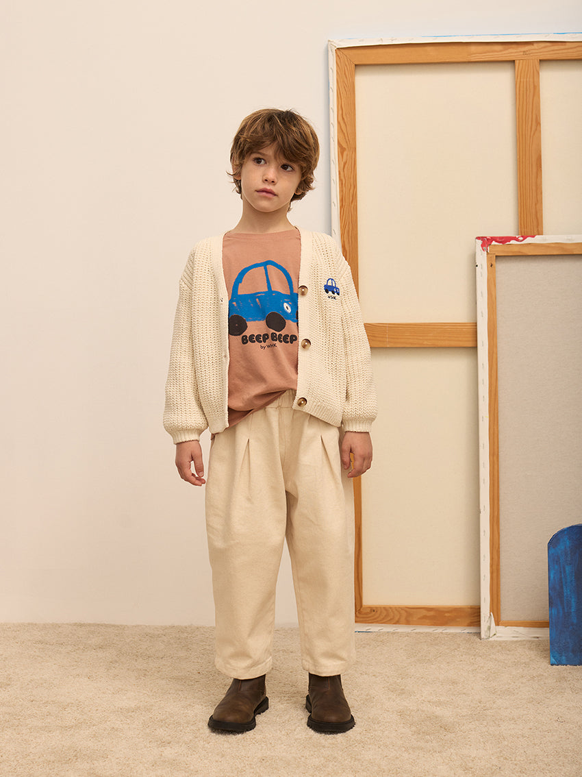 Slide Canvas Ecru Pants Sand