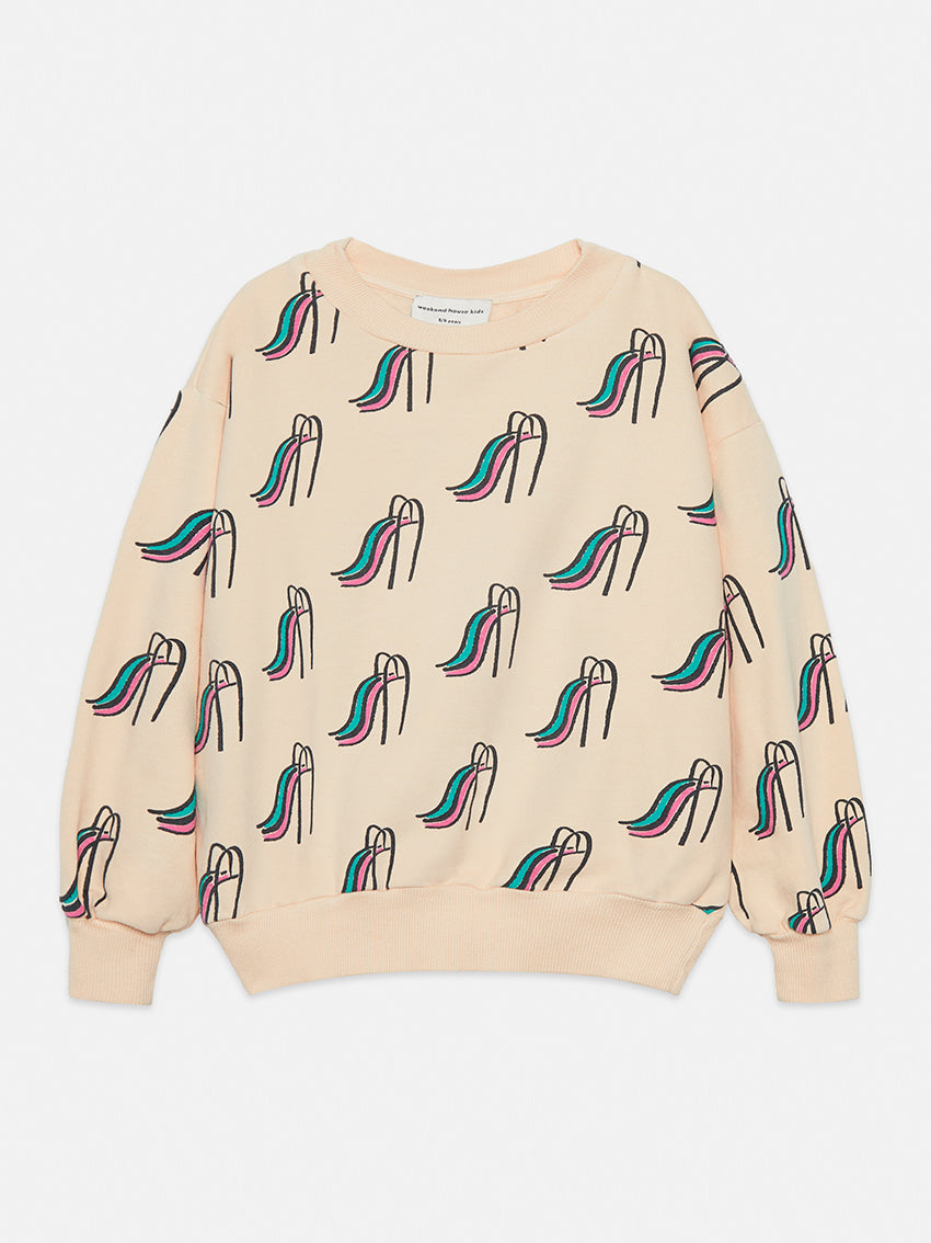 Slides All Over Sweatshirt Sand