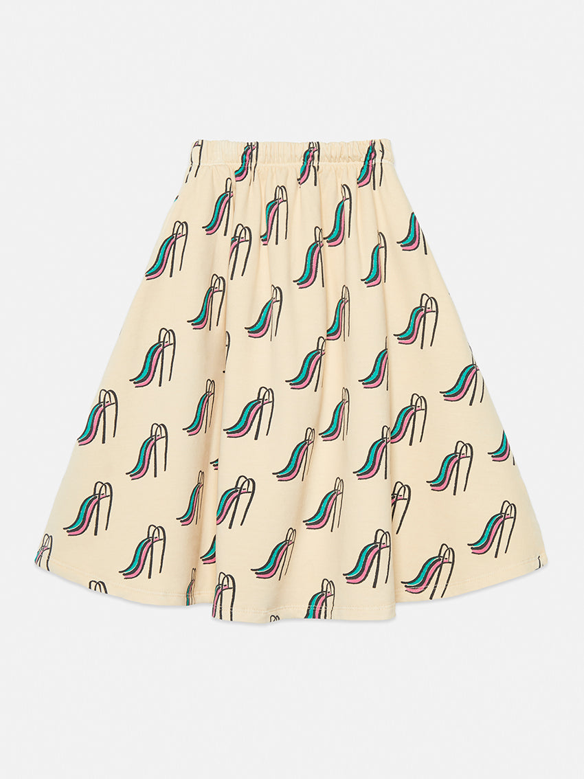 Slides All Over Long Skirt Sand