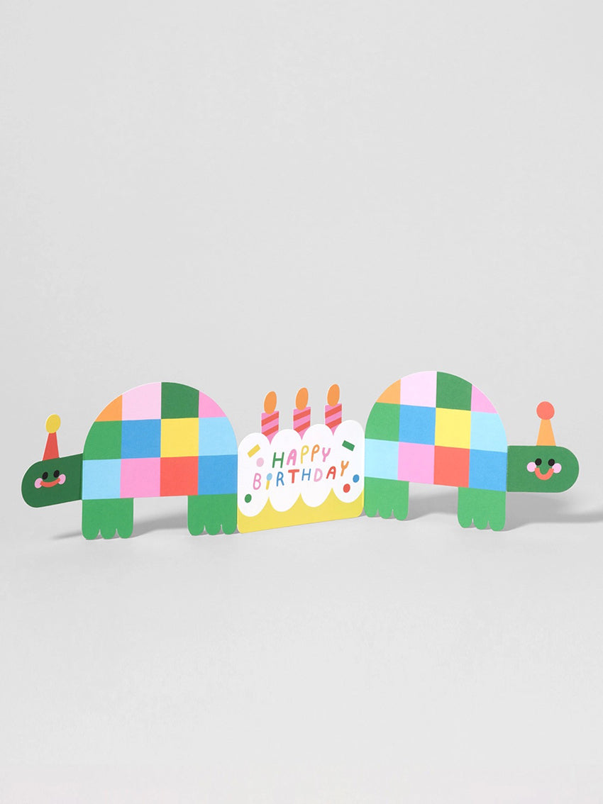 Birthday Tortoises Fold Out Card