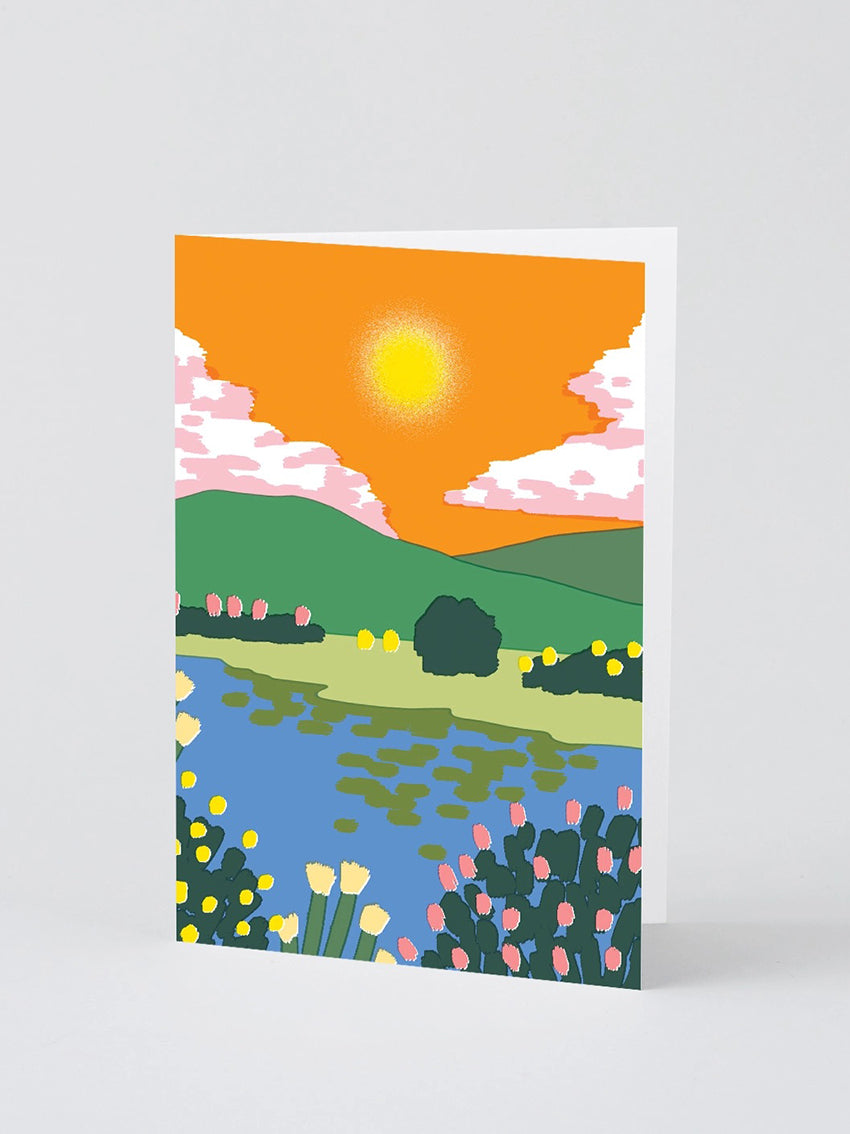 Sunset Greetings Card