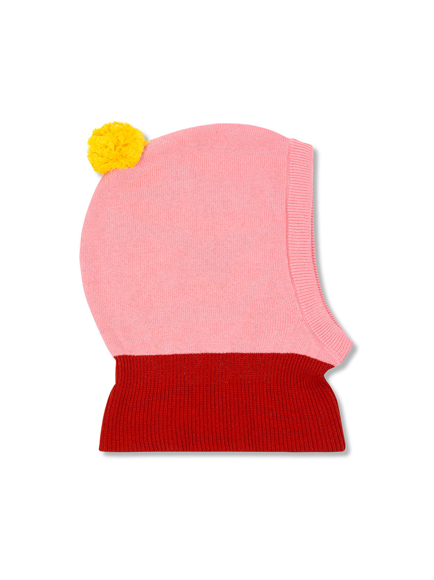 Wynken Bobble Balaclava Soft Pink