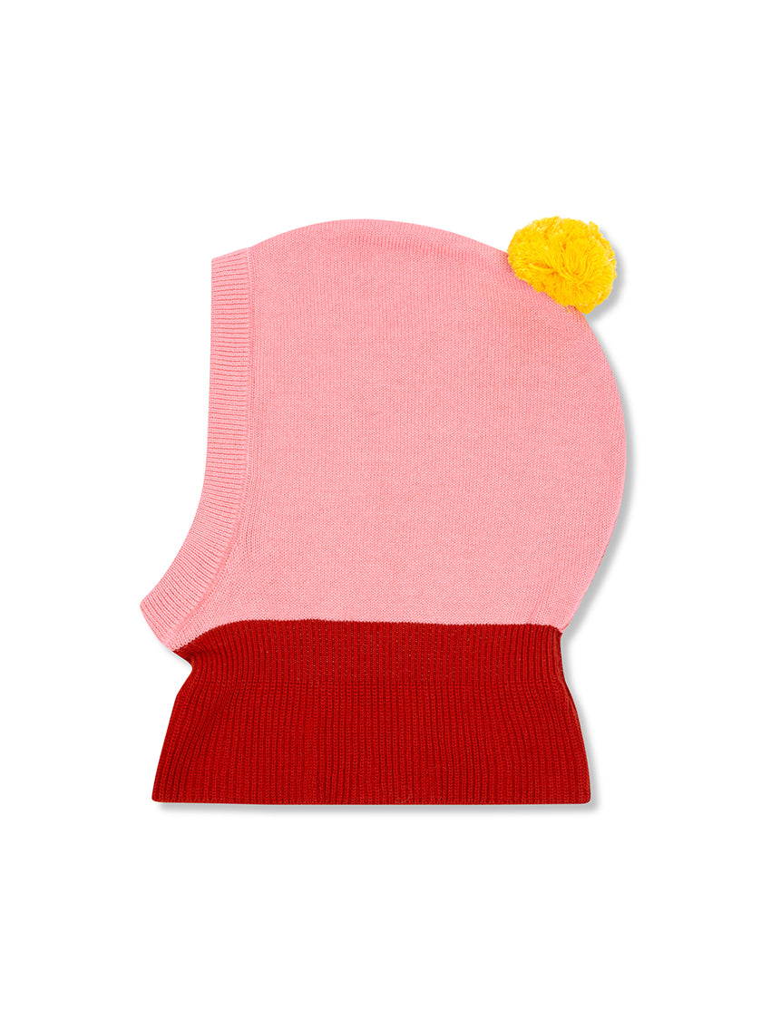 Wynken Bobble Balaclava Soft Pink