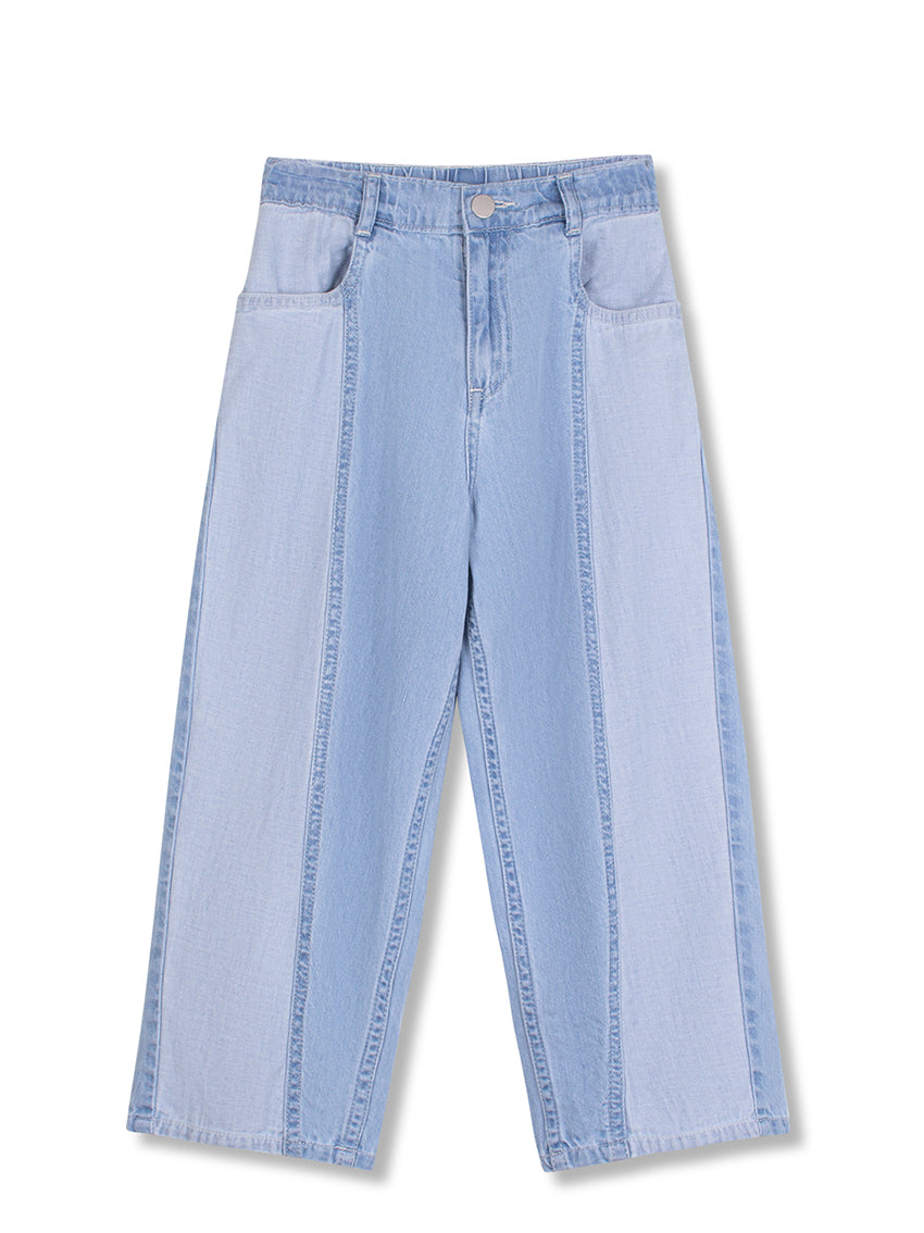 Lightweight Panel Jean Mid washed Denim