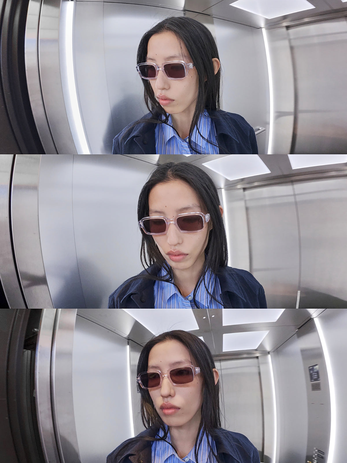Kitano Sunglasses Crystal / Glacier