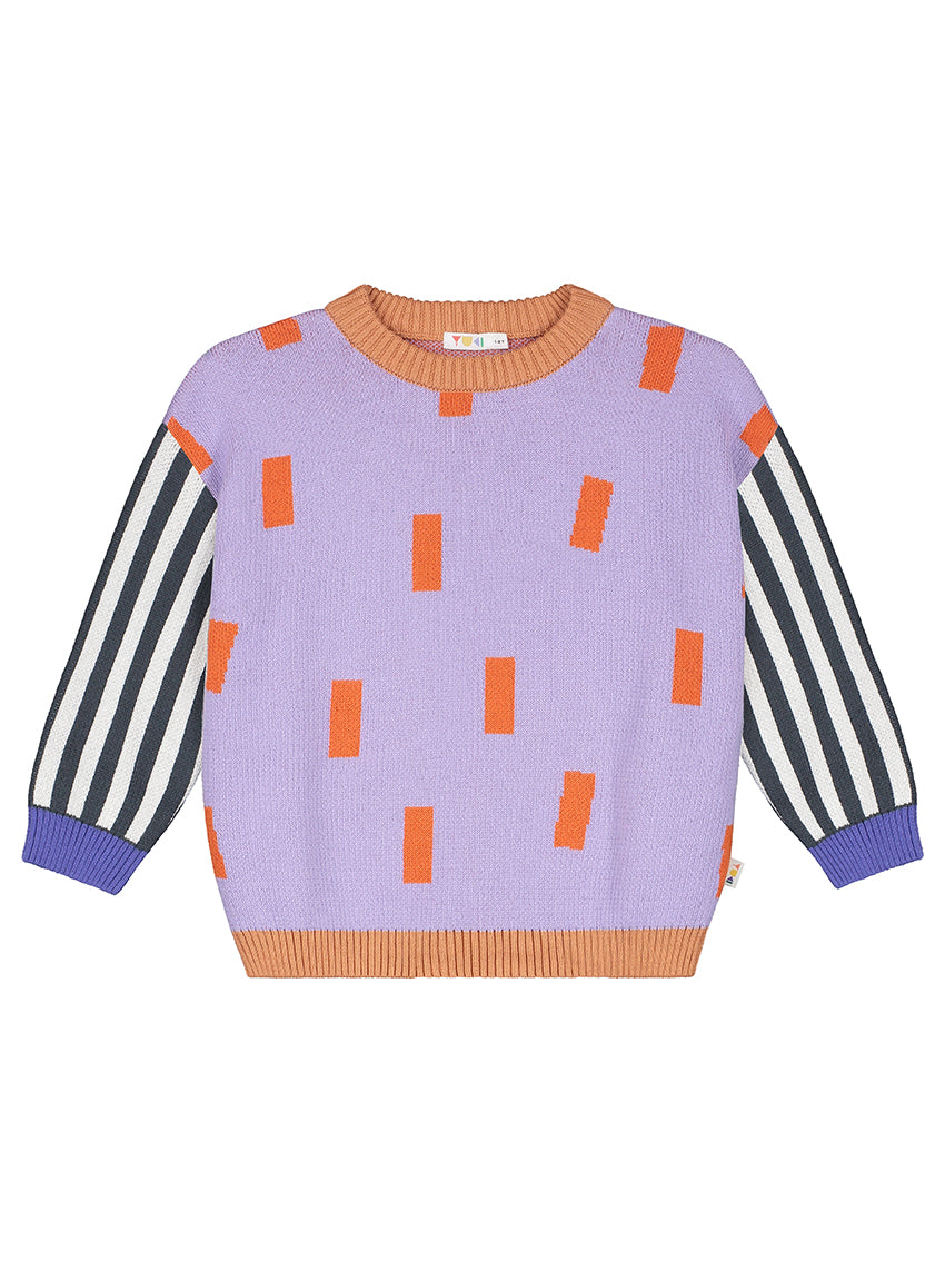 Color Block Sweater Confetti