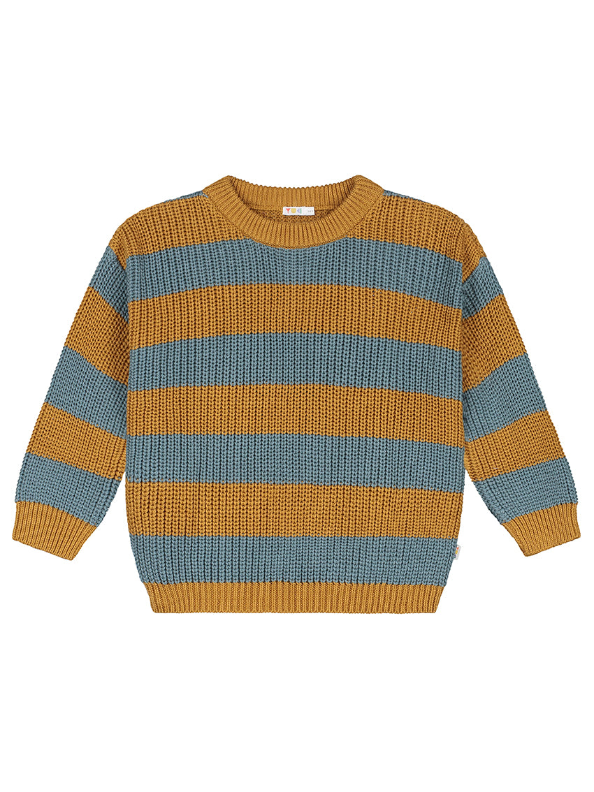 Stripes Knitted Sweater Sunset