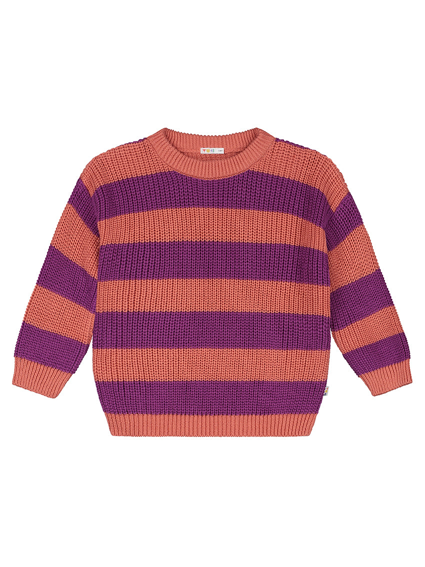 Stripes Knitted Sweater Sorbet