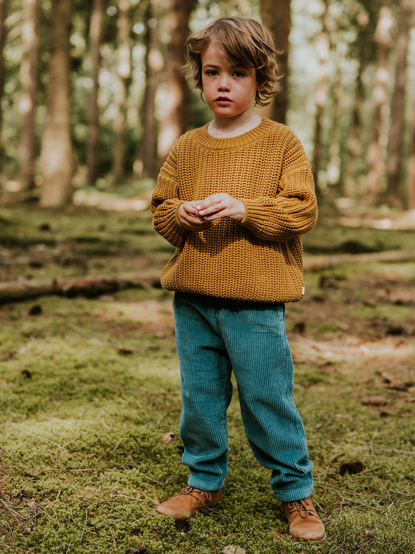 Beau Corduroy Trousers Petrol