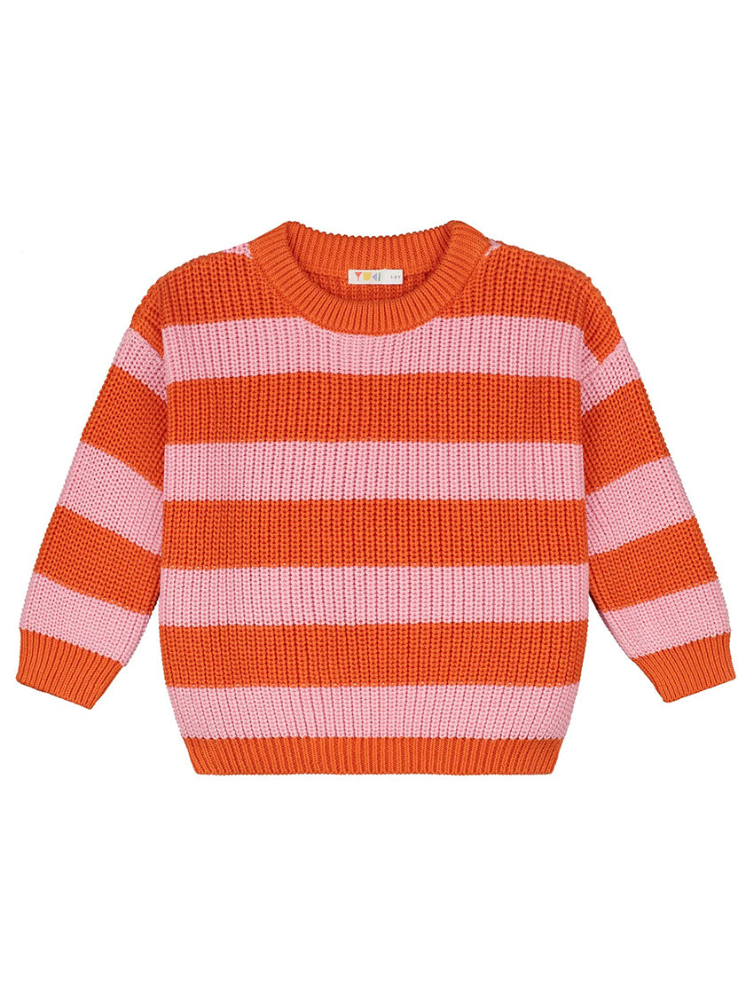 Stripes Knitted Sweater Ice Cream