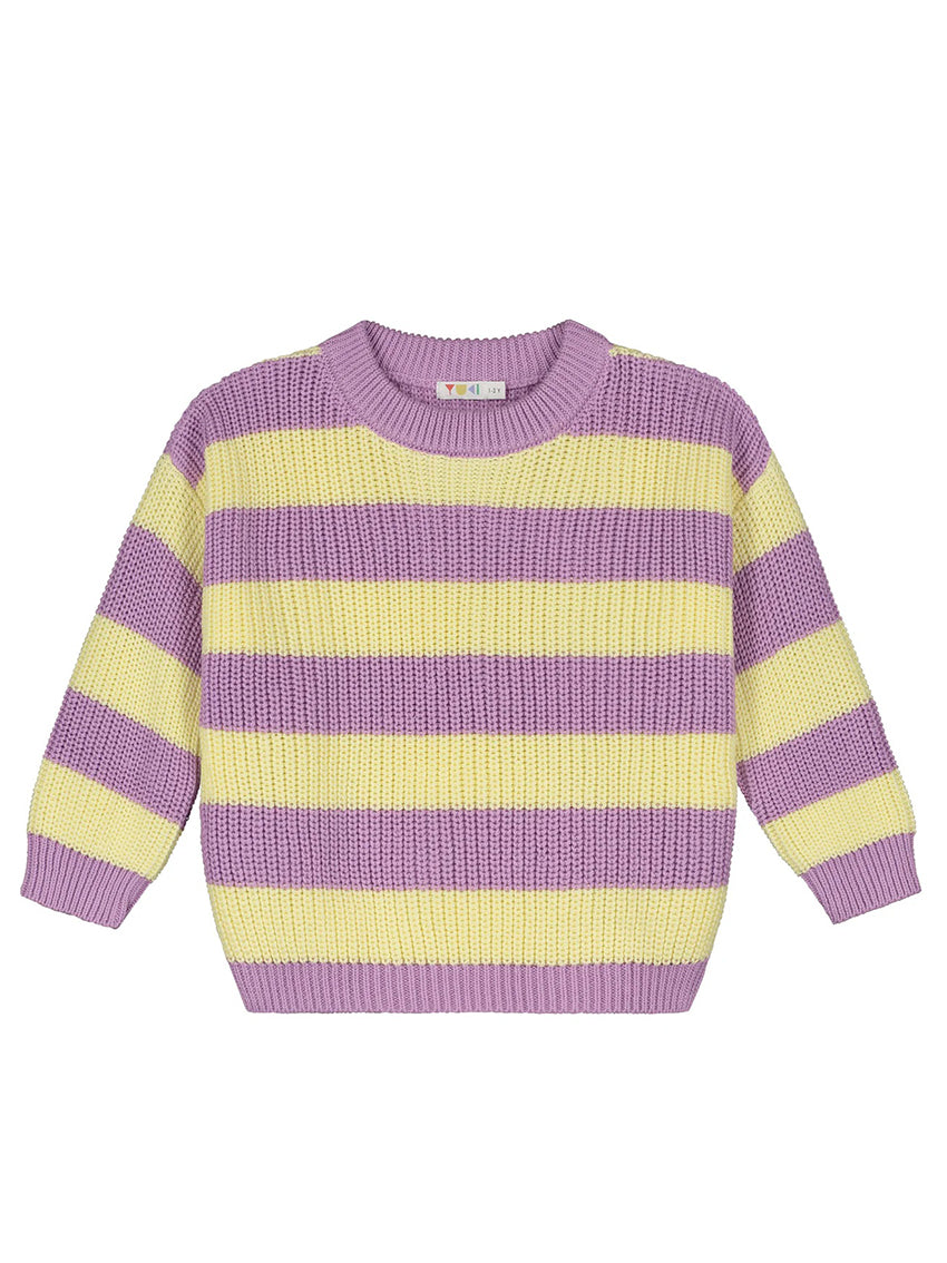 Stripes Knitted Sweater Ice Cream