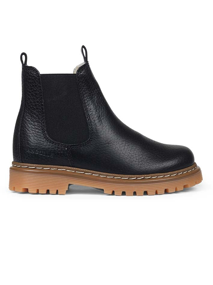 Chelsea Boot Wool Lining Tracksole Black
