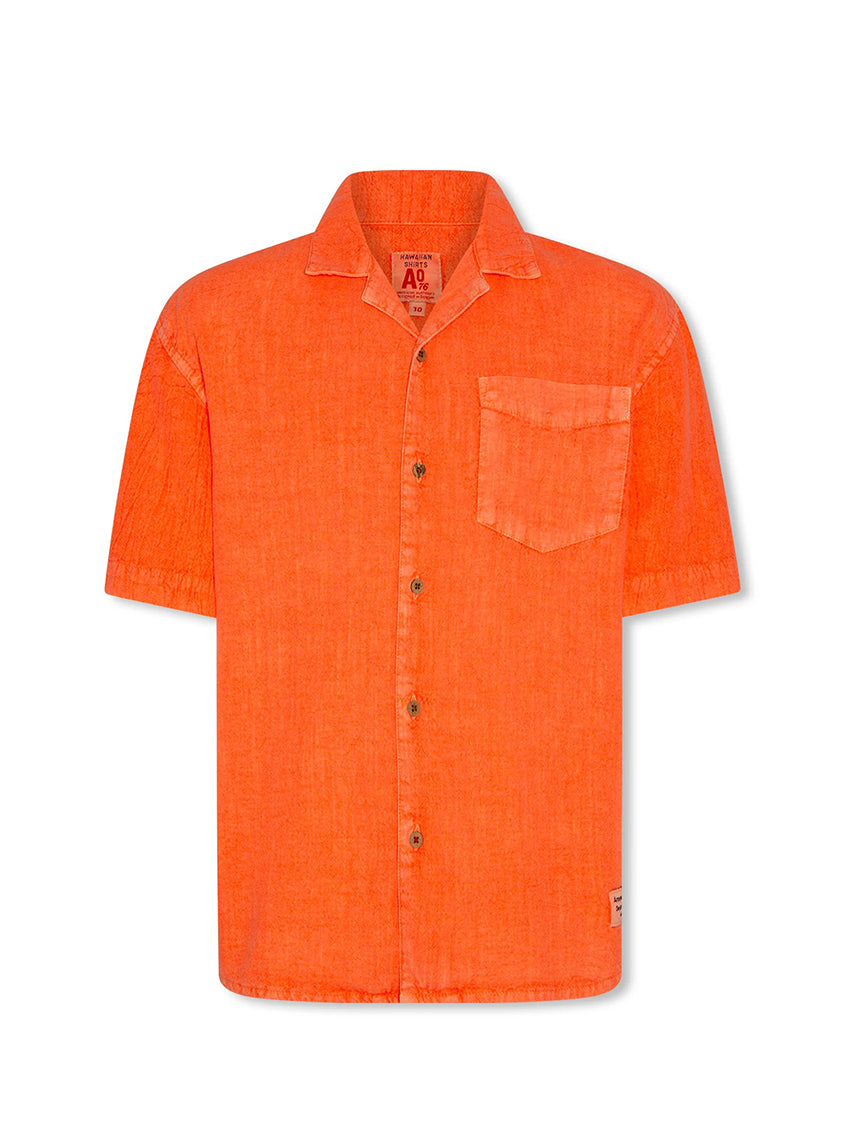Hawaiian Shirt Jean Fluo Orange