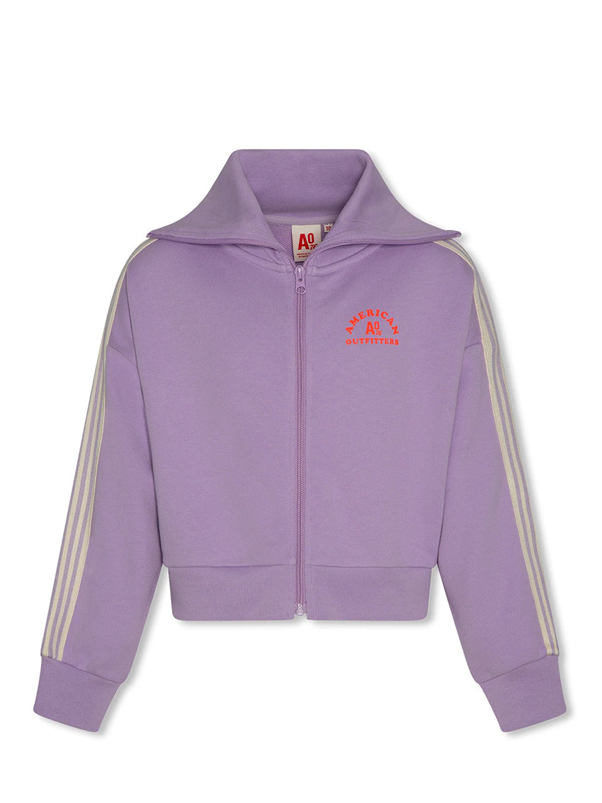 Jane Zip Sweater Vintage Lilac