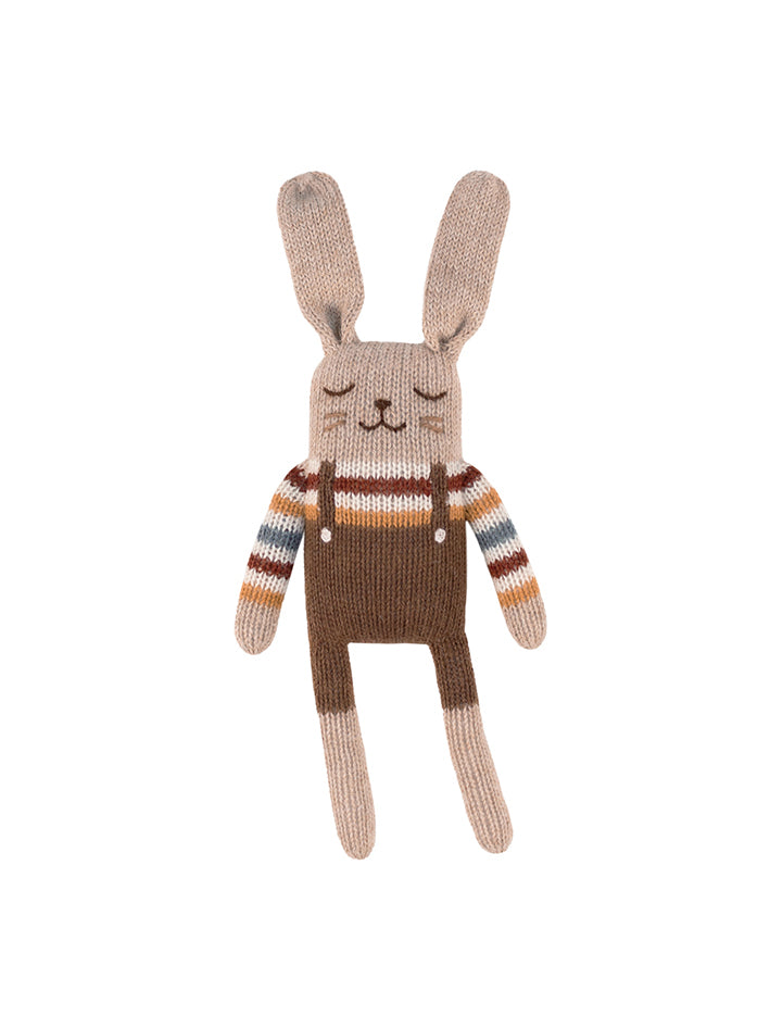 Bunny Knit Toy Rainbow Sweater