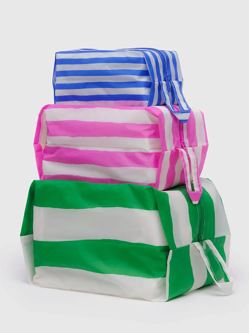 3D Bag Zip Set Painted Stripes