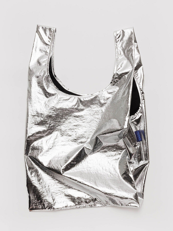 Standard Baggu Metallic Silver