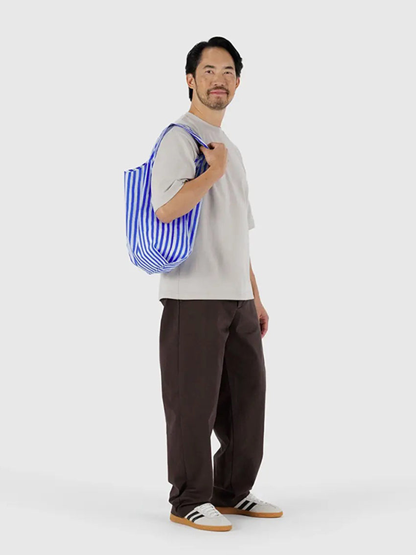 Standard Baggu Blue Painted Stripe
