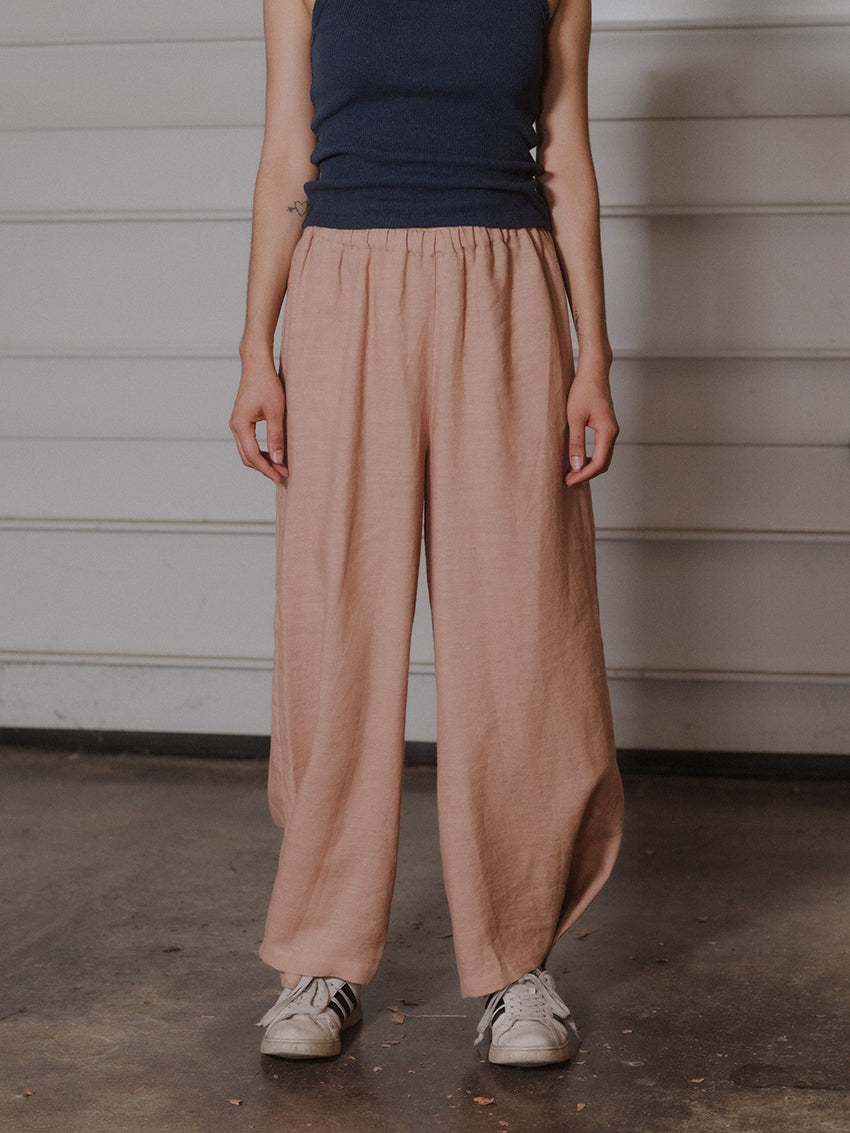 Ponte Hemp Pants Ada Pink