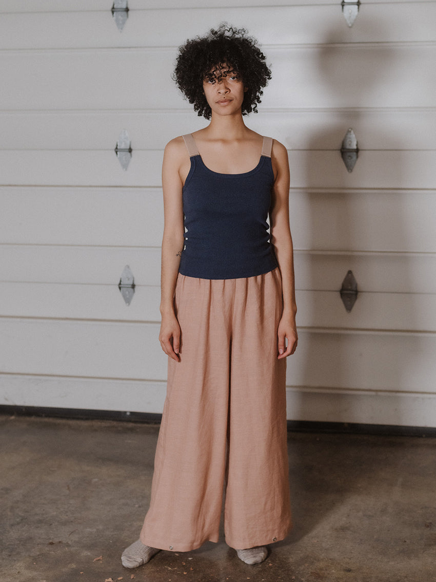 Ponte Hemp Pants Ada Pink