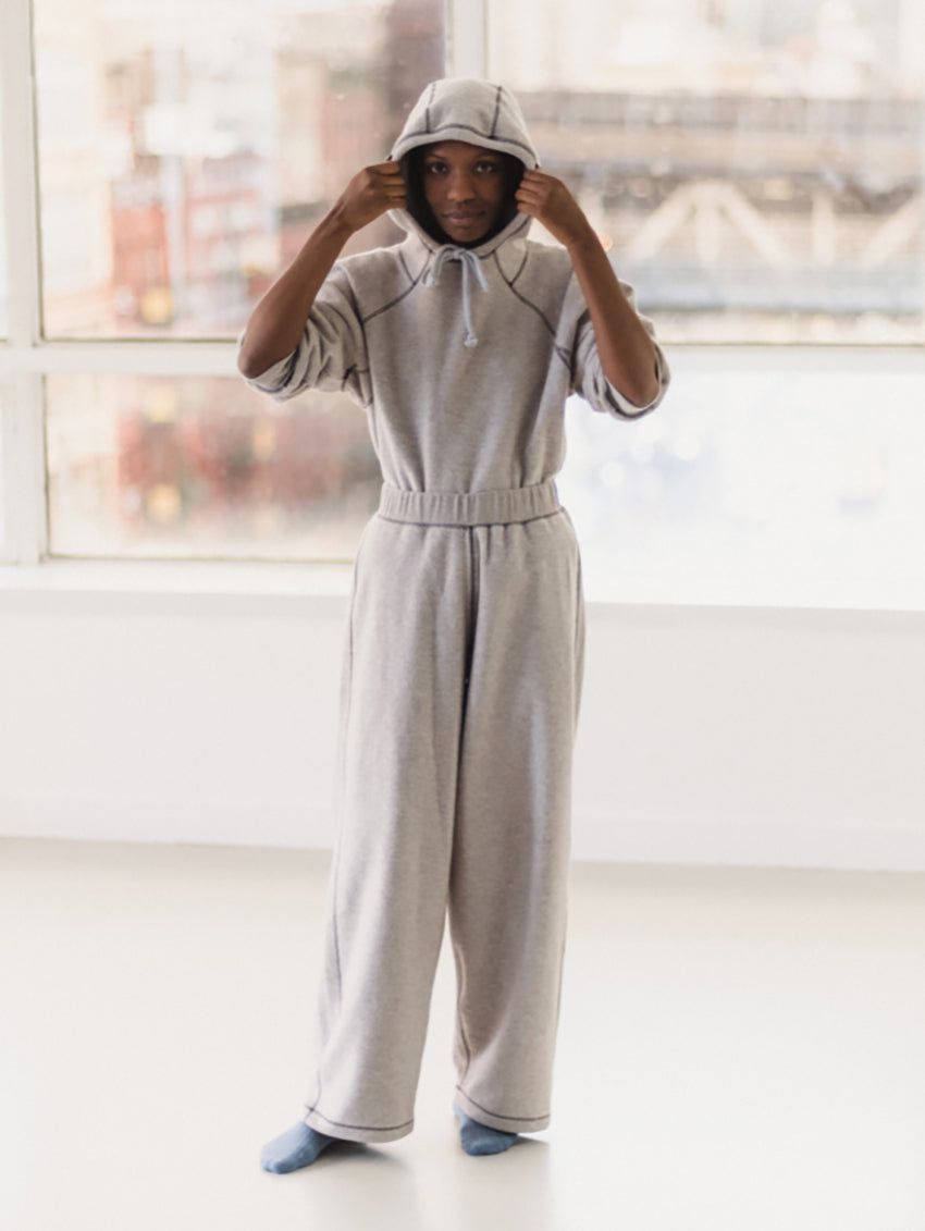 Fold Sweatpants Grey Melange