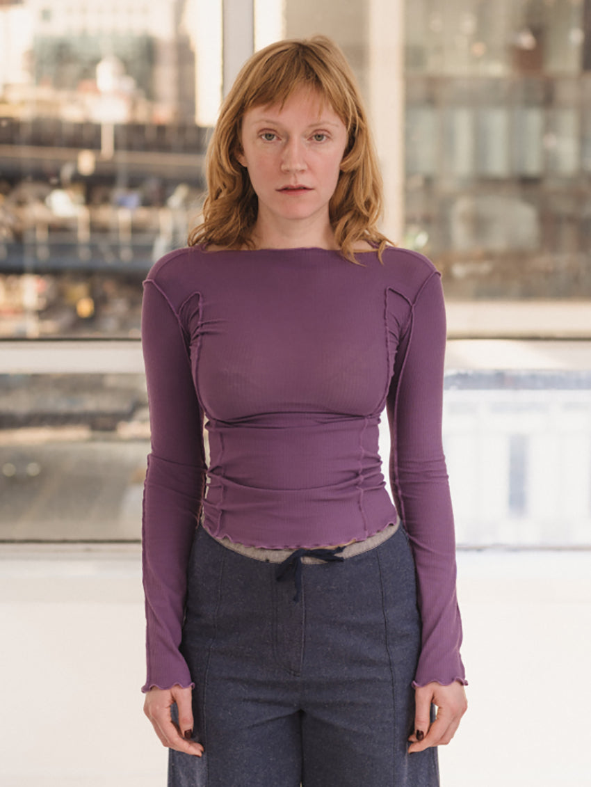Omato Long Sleeve Tee Venet Purple