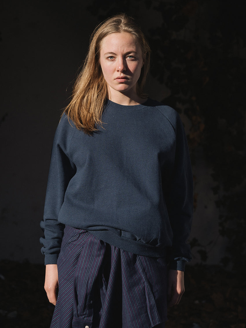 Rim Raglan Sweatshirt Echo Blue