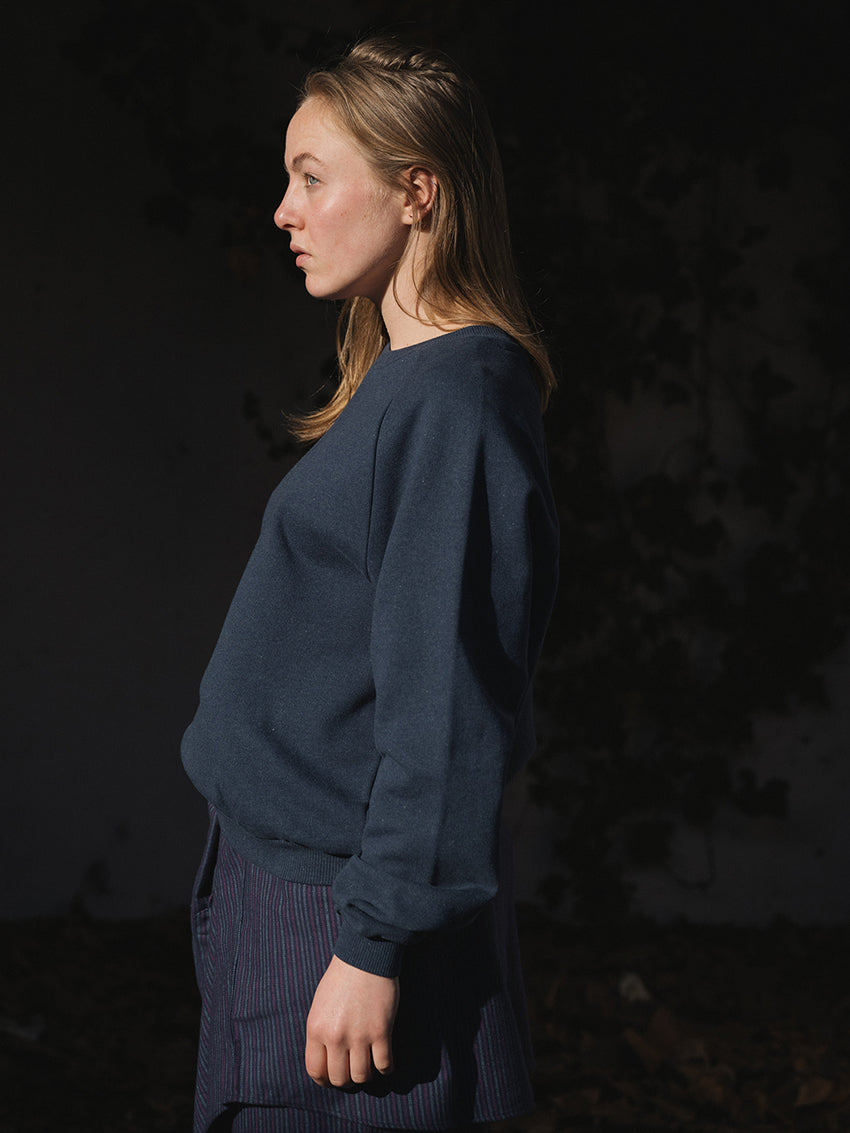 Rim Raglan Sweatshirt Echo Blue