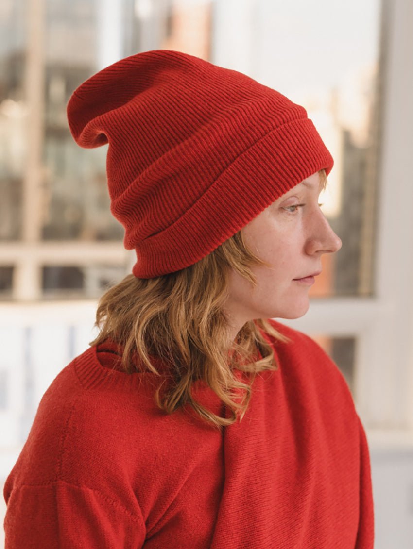 Whit Beanie Melograno Red