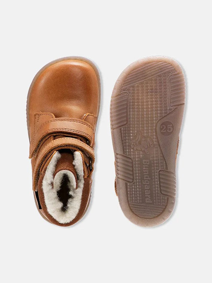 Rabbit Velcro Boot Cognac Brown