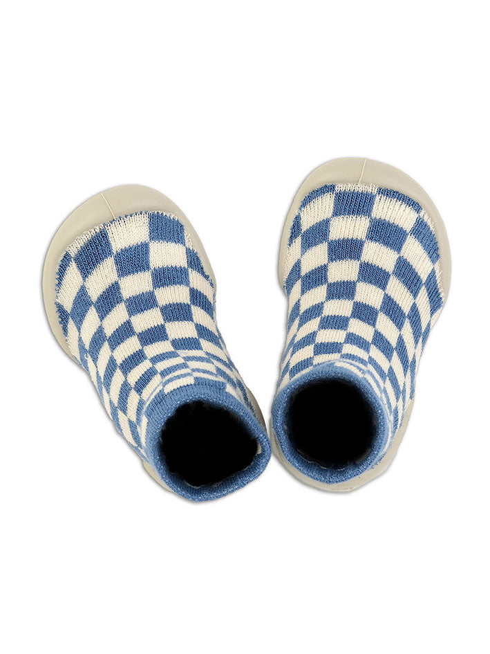 Blue White Start Slippers