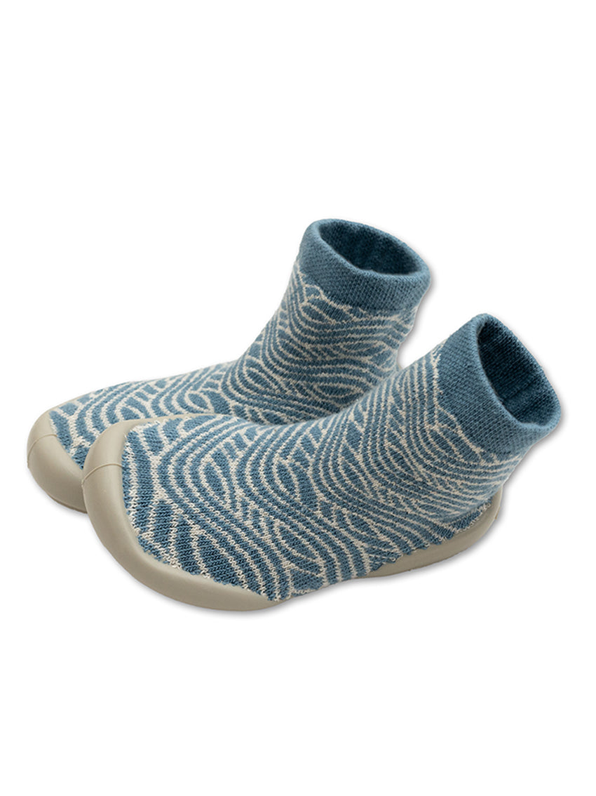 North Sea Blue Waves Slippers