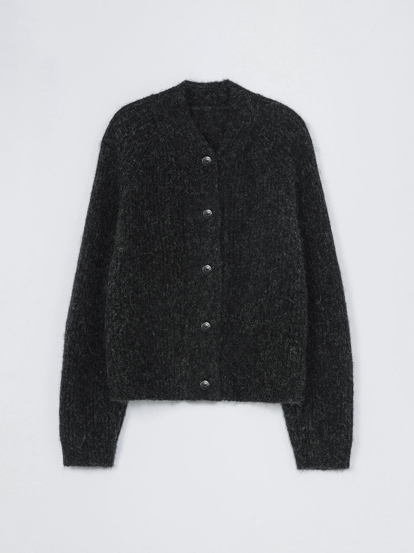 Baby Alpaca Cardigan Anthracite