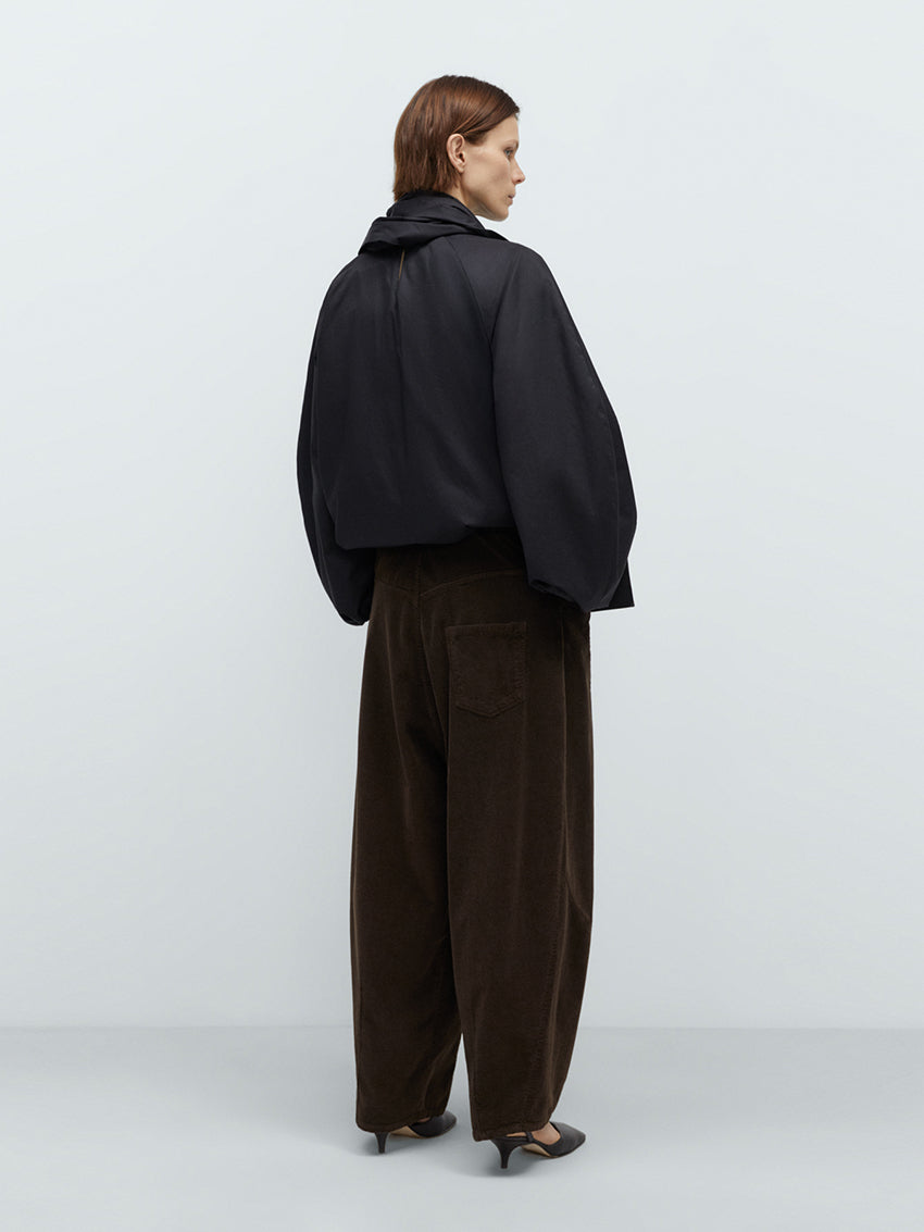 Corduroy Baggy Pants Brown