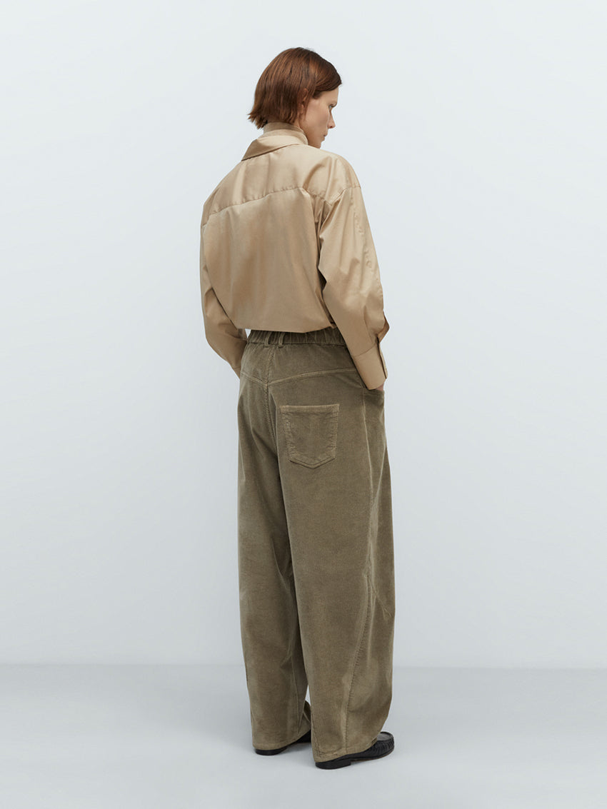 Corduroy Baggy Pants Sage