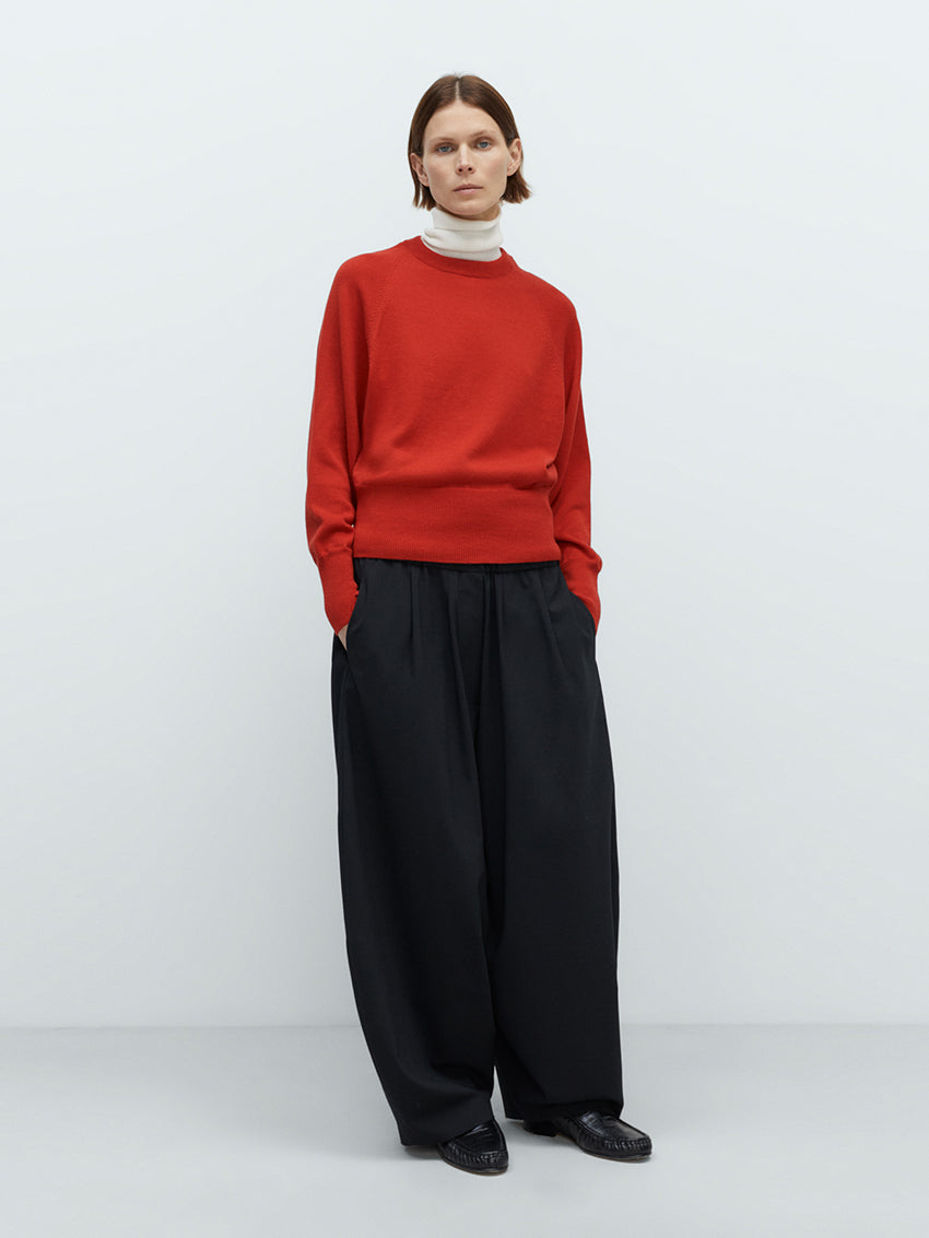 Merino Wool Sweater Red