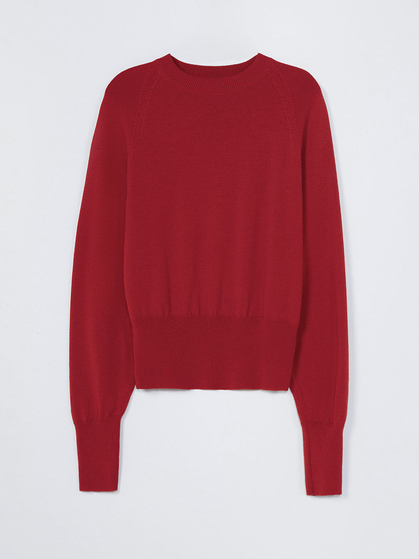Merino Wool Sweater Red