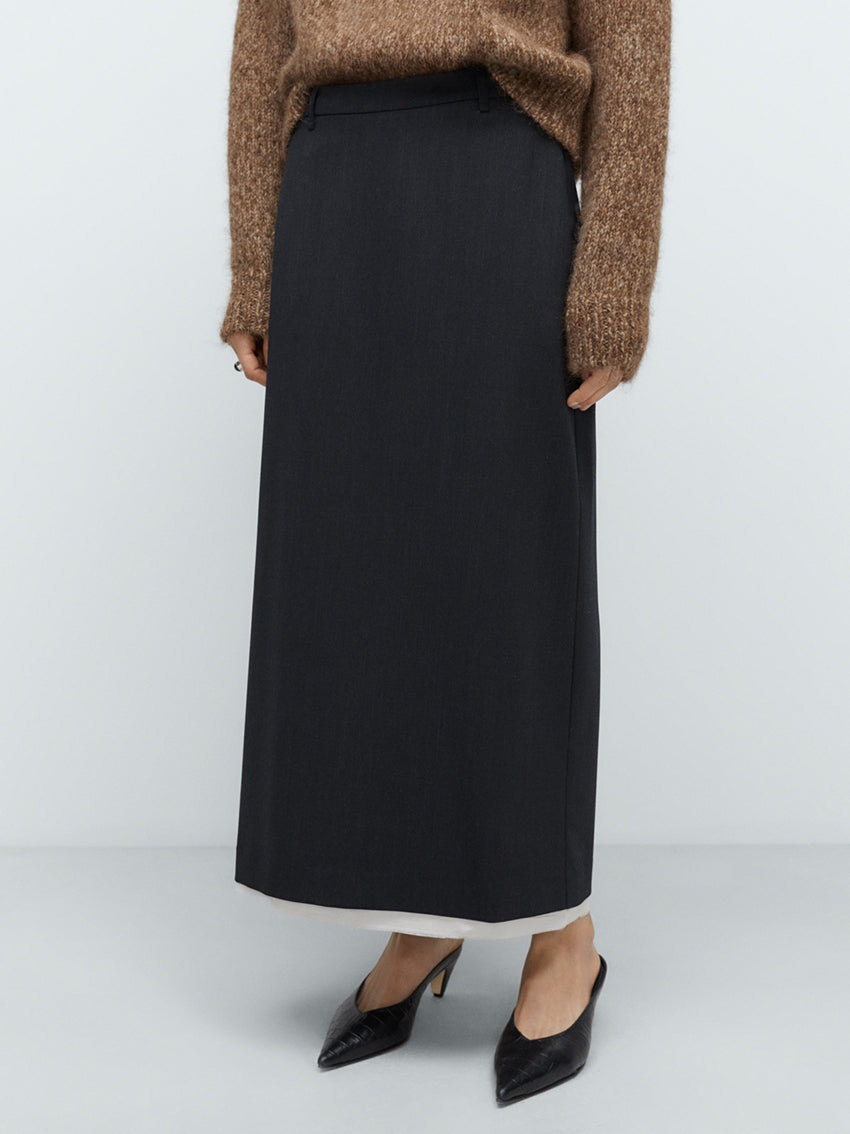 Tailoring Long Skirt Anthracite