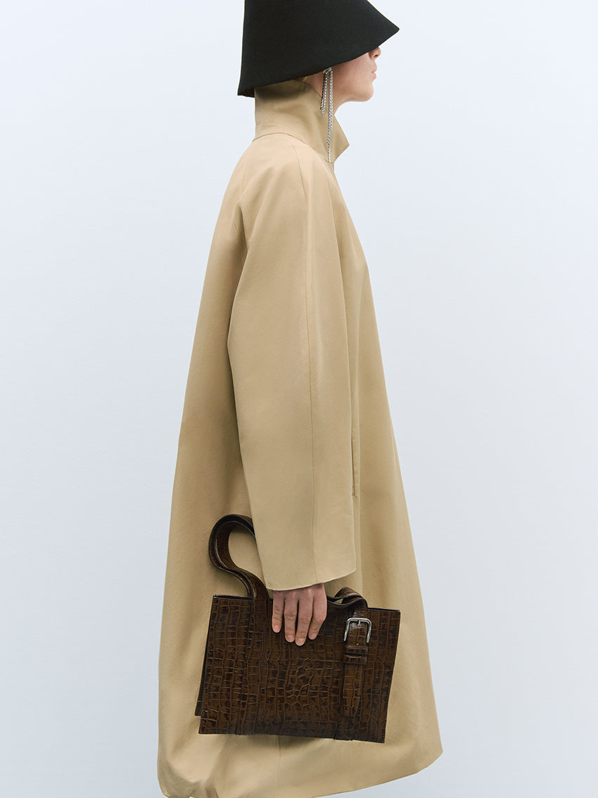 Balloon Trench Coat Camel