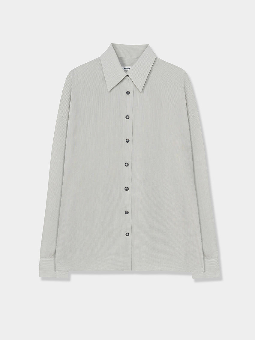 Pinstriped Oversized Shirt