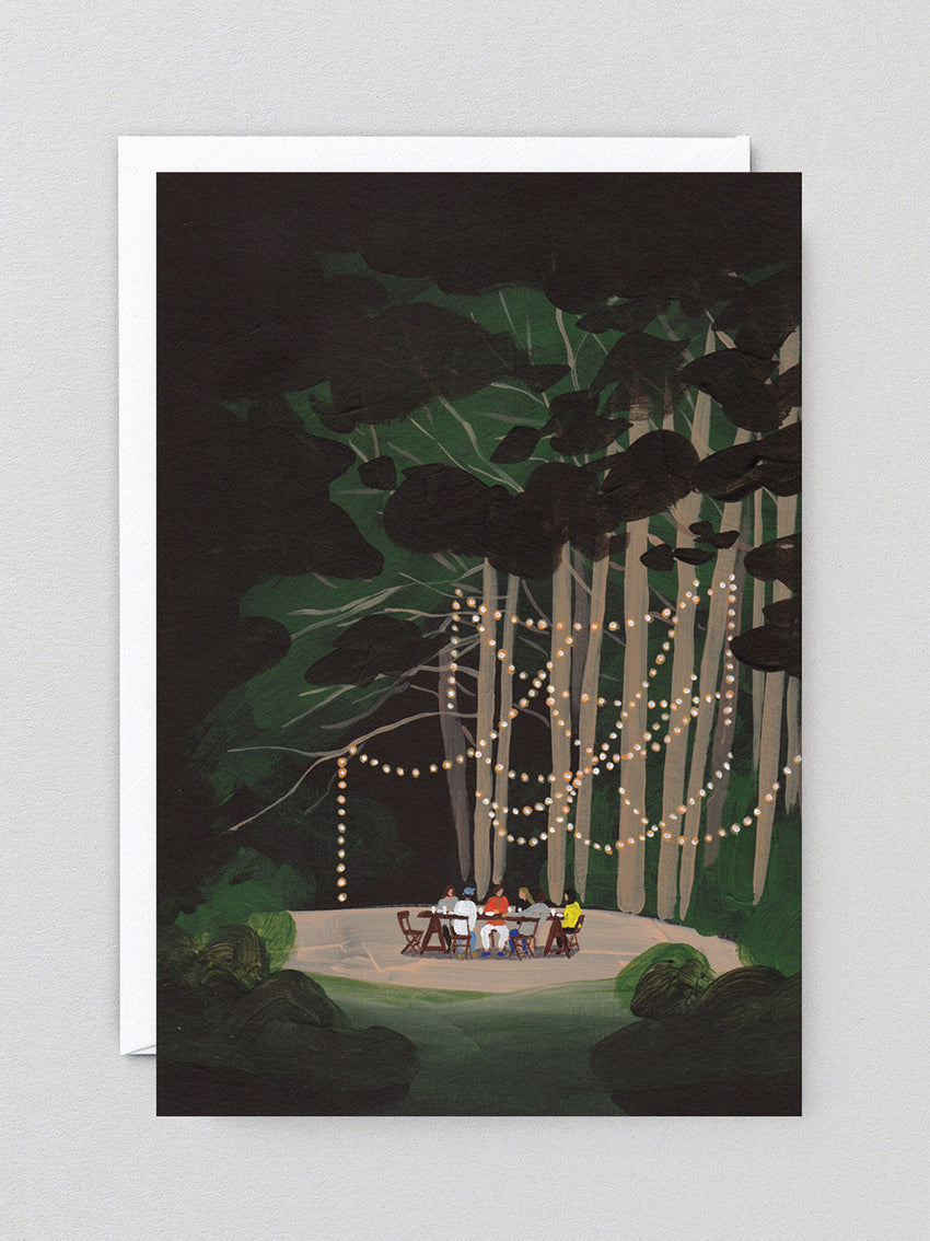 Dinner in the Forrest Art Card