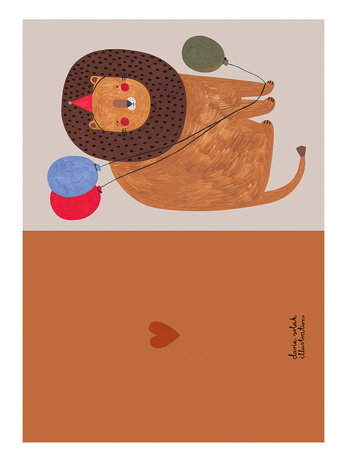 Lion Greeting Card